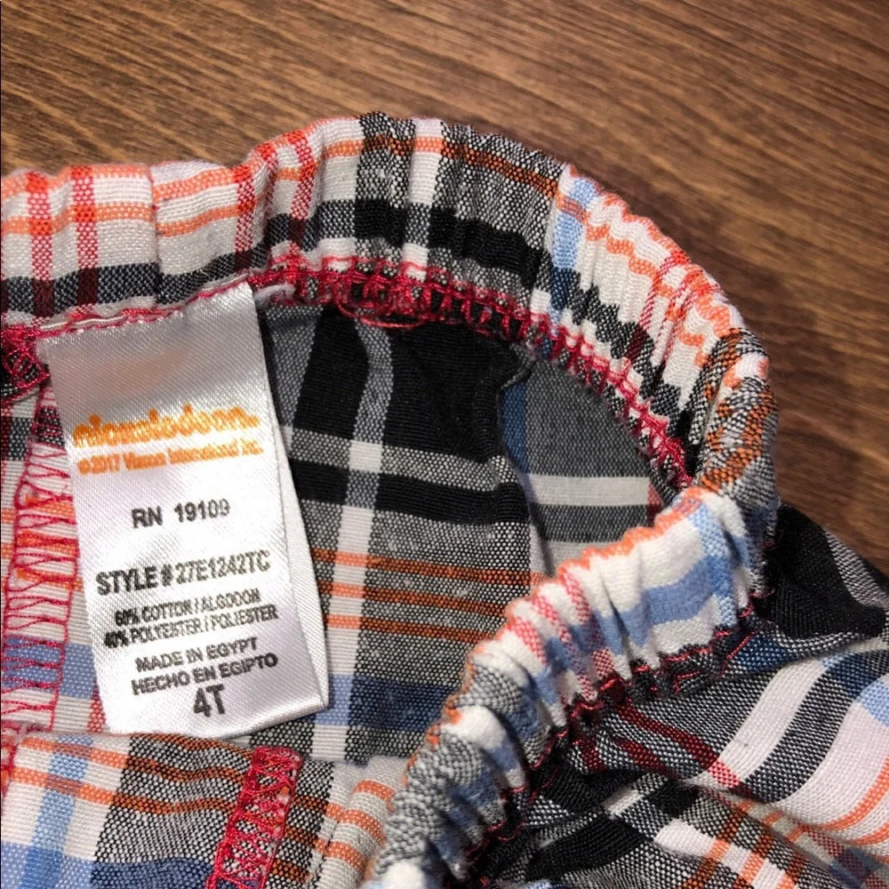 Nickelodeon Boys 4T Plaid Shorts - Picture 3 of 3